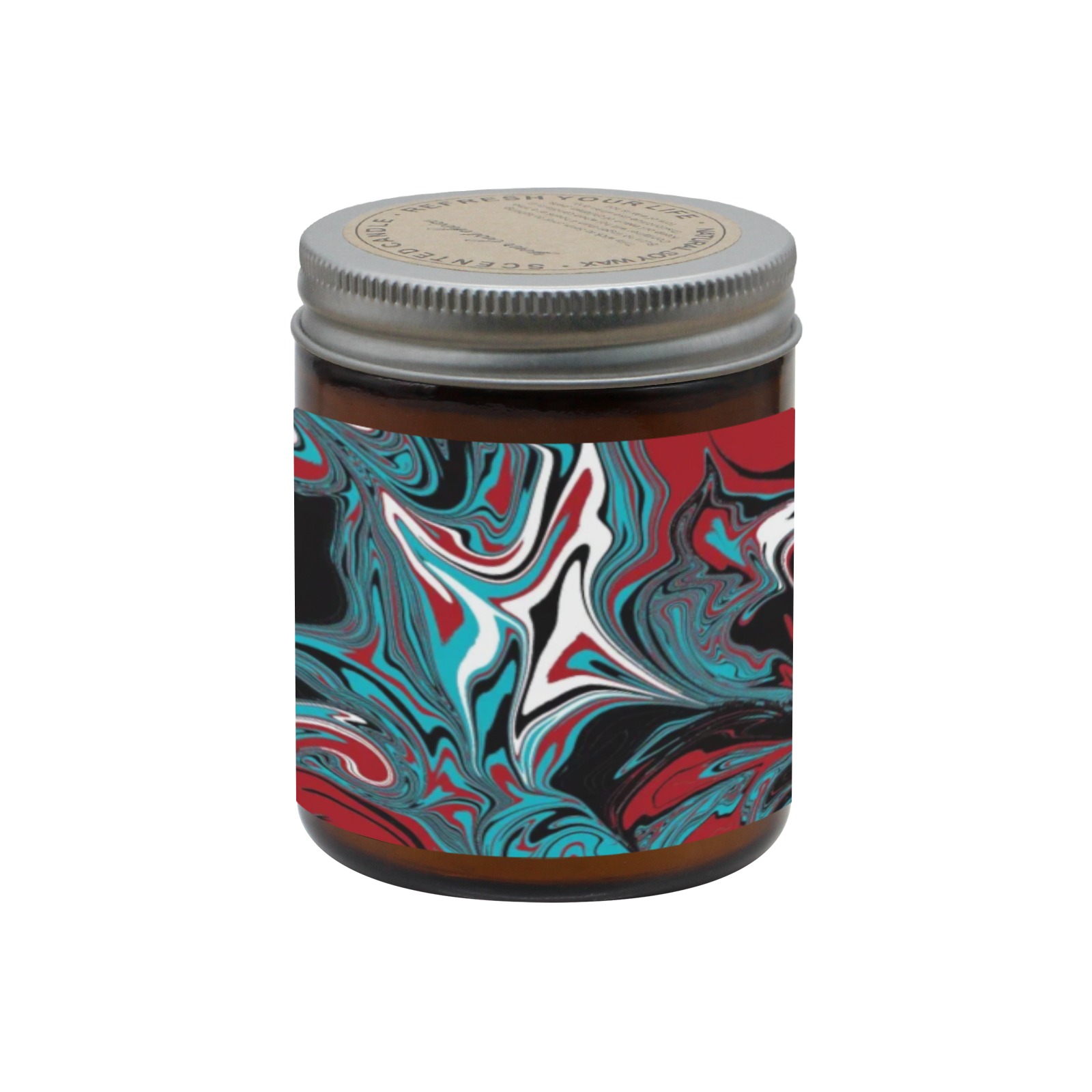 Dark Wave of Colors Tawny Candle Cup - Large Size (Rose Sandal)