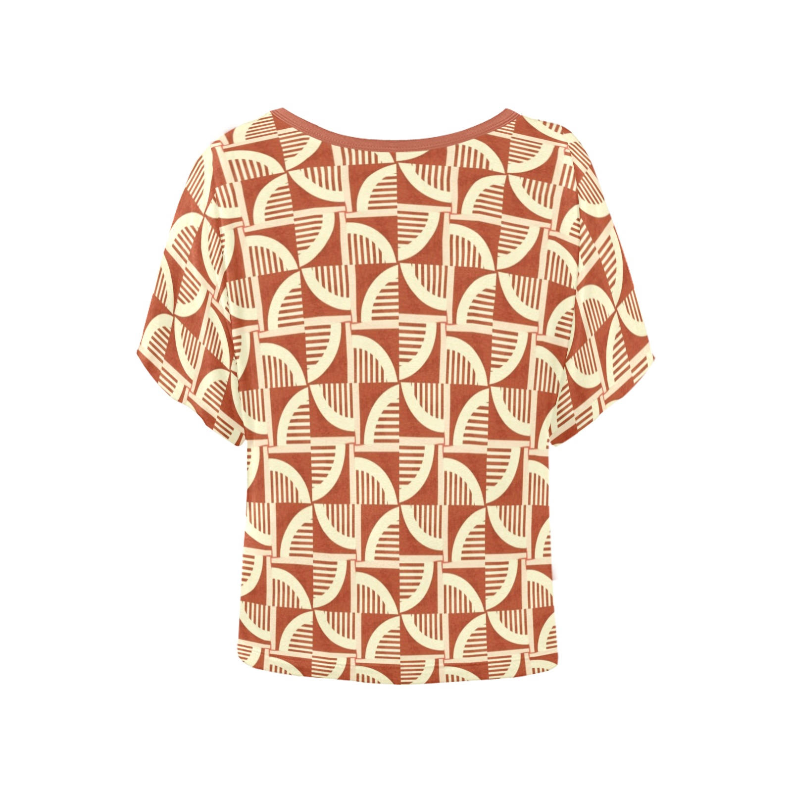 Abstract - Repper.  Autumn Colors Women's Batwing-Sleeved Blouse T shirt (Model T44)