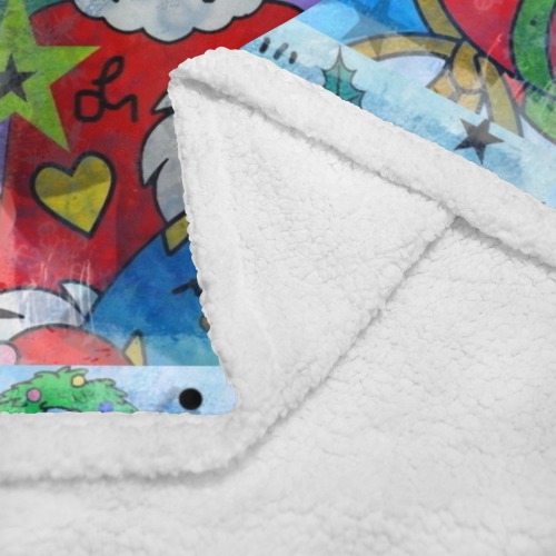 Christmas by Nico Bielow Double Layer Short Plush Blanket 50"x60"