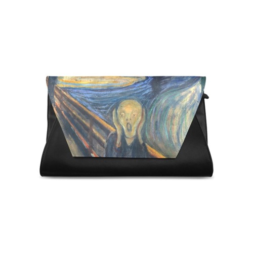 Edvard Munch-The scream Clutch Bag (Model 1630)