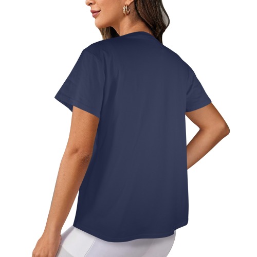 Jerusalem dechire bleu Women's Glow in the Dark T-shirt (Front Printing)
