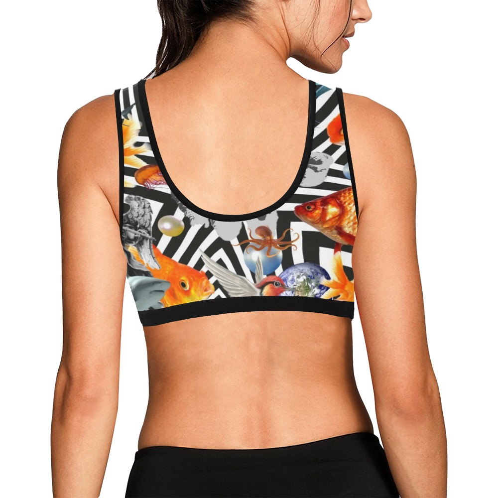 POINT OF ENTRY 2 Women's All Over Print Sports Bra (Model T52)