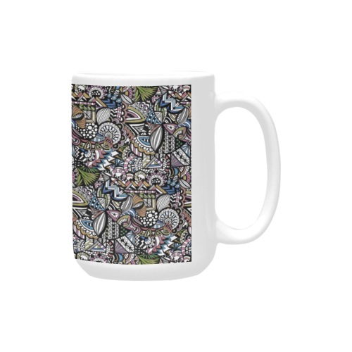 Mind Meld in colour Custom Ceramic Mug (15OZ)