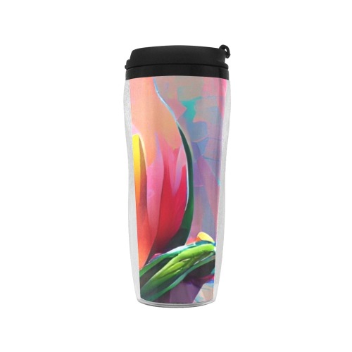 tulips_TradingCard Reusable Coffee Cup (11.8oz)