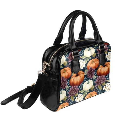 Pumpkin Flower Patch Handbag Shoulder Handbag (Model 1634)