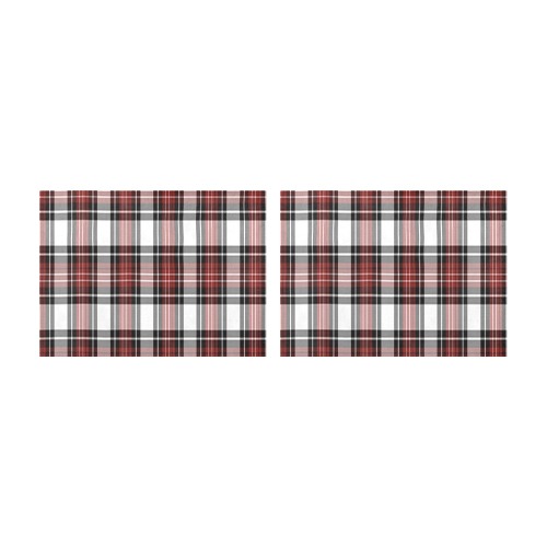 Red Black Plaid Placemat 14’’ x 19’’ (Set of 2)
