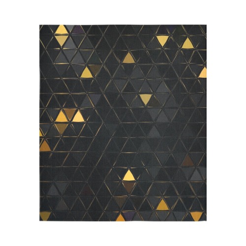 mosaic triangle 7 Cotton Linen Wall Tapestry 51"x 60"