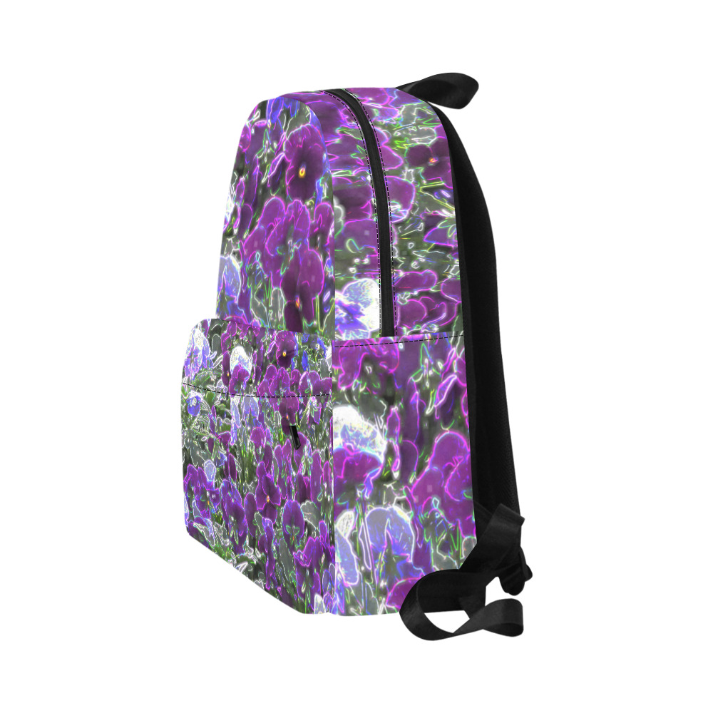 Field Of Purple Flowers 8420 Unisex Classic Backpack (Model 1673)