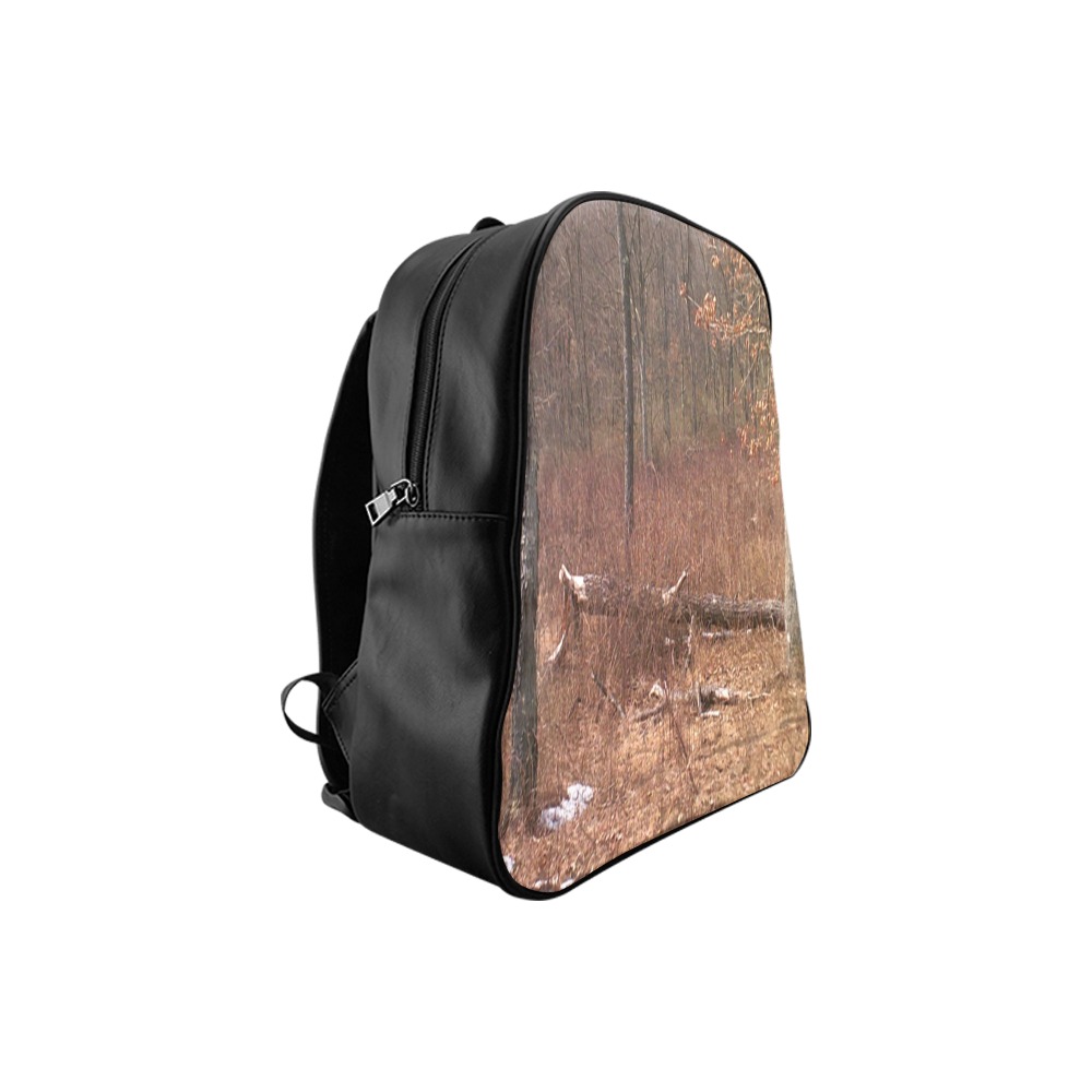 Falling tree in the woods School Backpack (Model 1601)(Small)