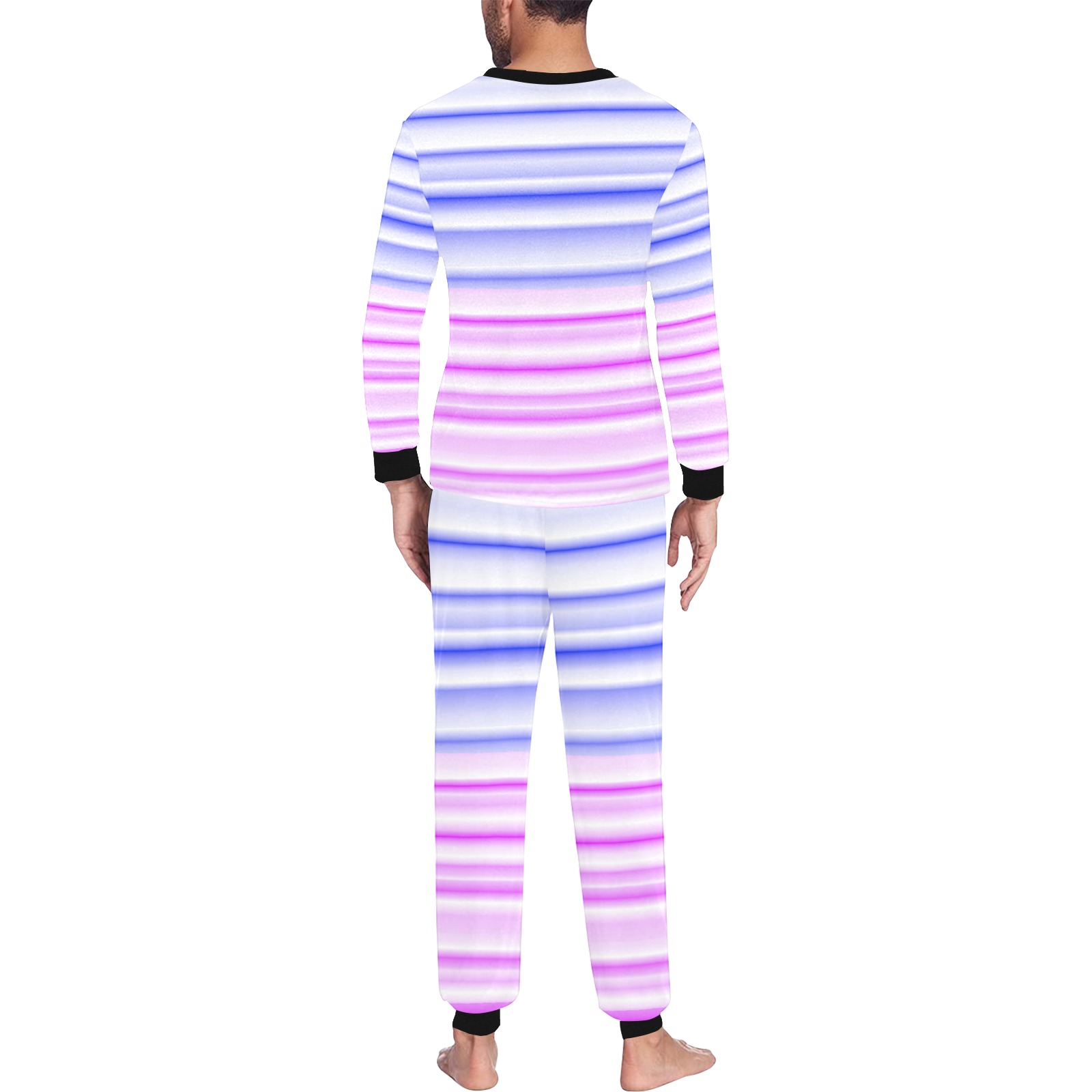 Gradient (5) Men's All Over Print Pajama Set