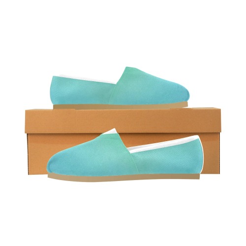 Misty Clouds Green Unisex Casual Shoes (Model 004)