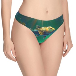 Celestial Swim Women's All Over Print Thongs (Model L30)