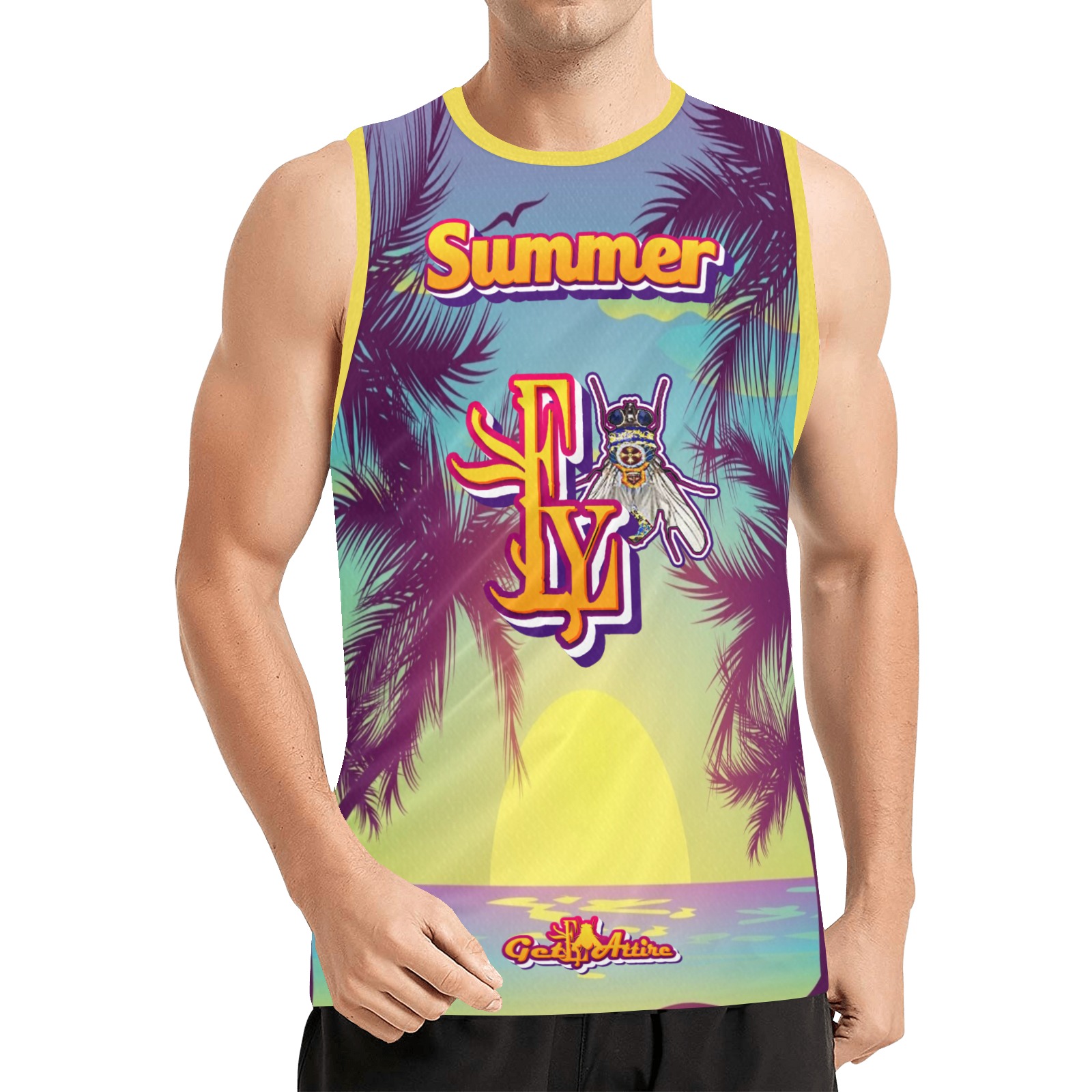 Summer Collectable Fly All Over Print Basketball Jersey