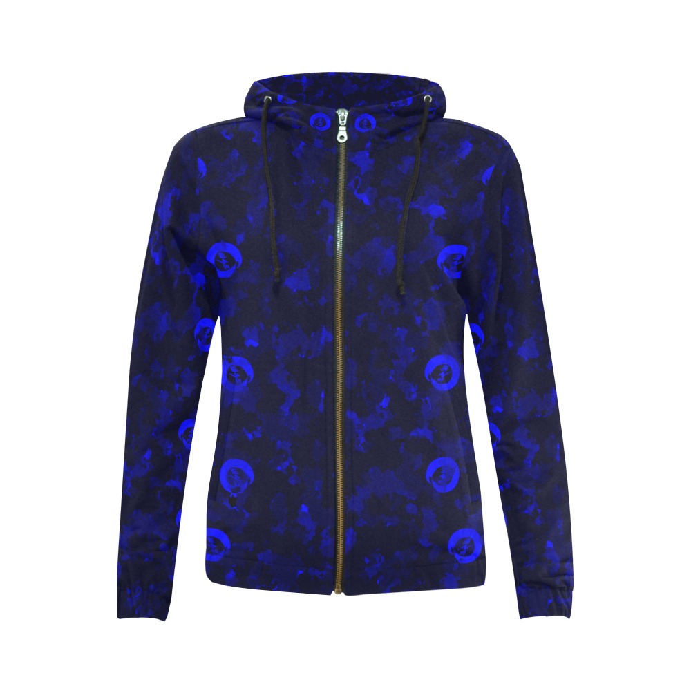 New Project (10) All Over Print Full Zip Hoodie for Women (Model H14)