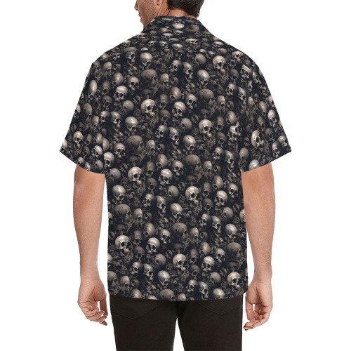Skulls No Tuck Men's Shirt Hawaiian Shirt (Model T58)