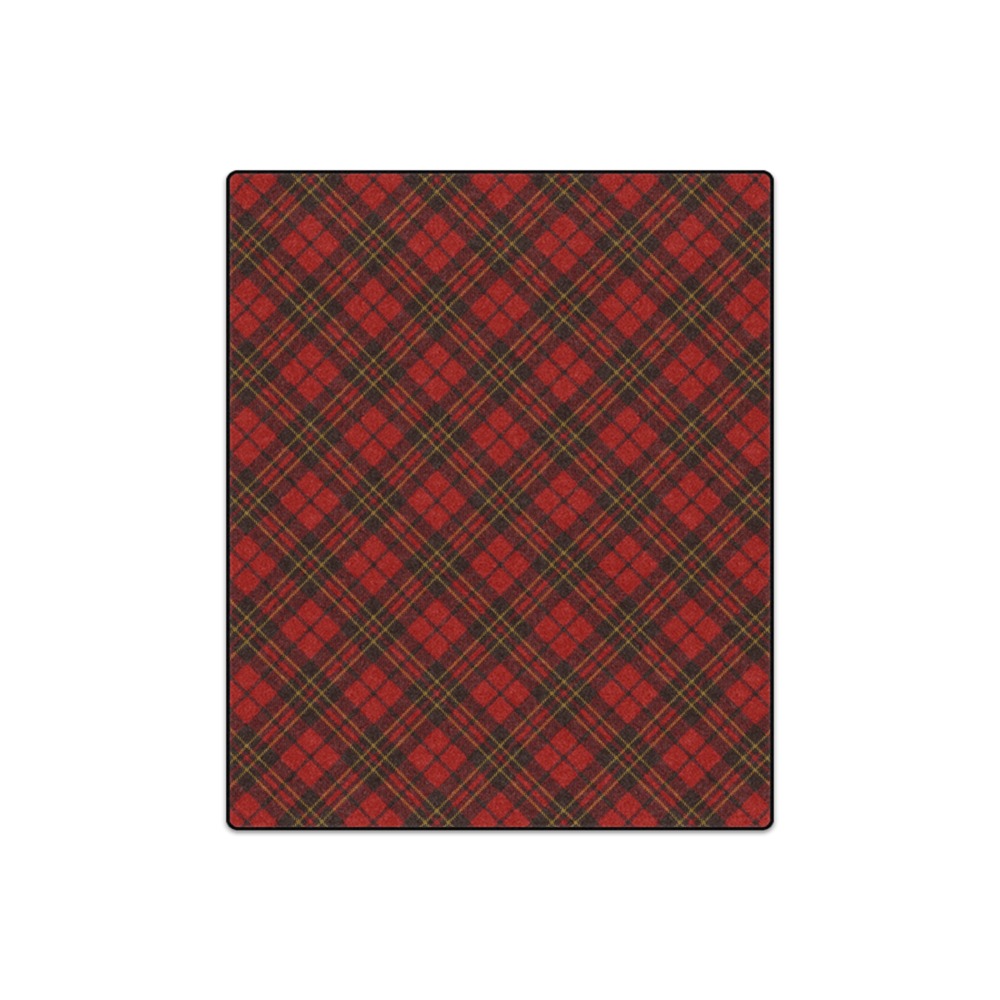 Red tartan plaid winter Christmas pattern holidays Blanket 50"x60"