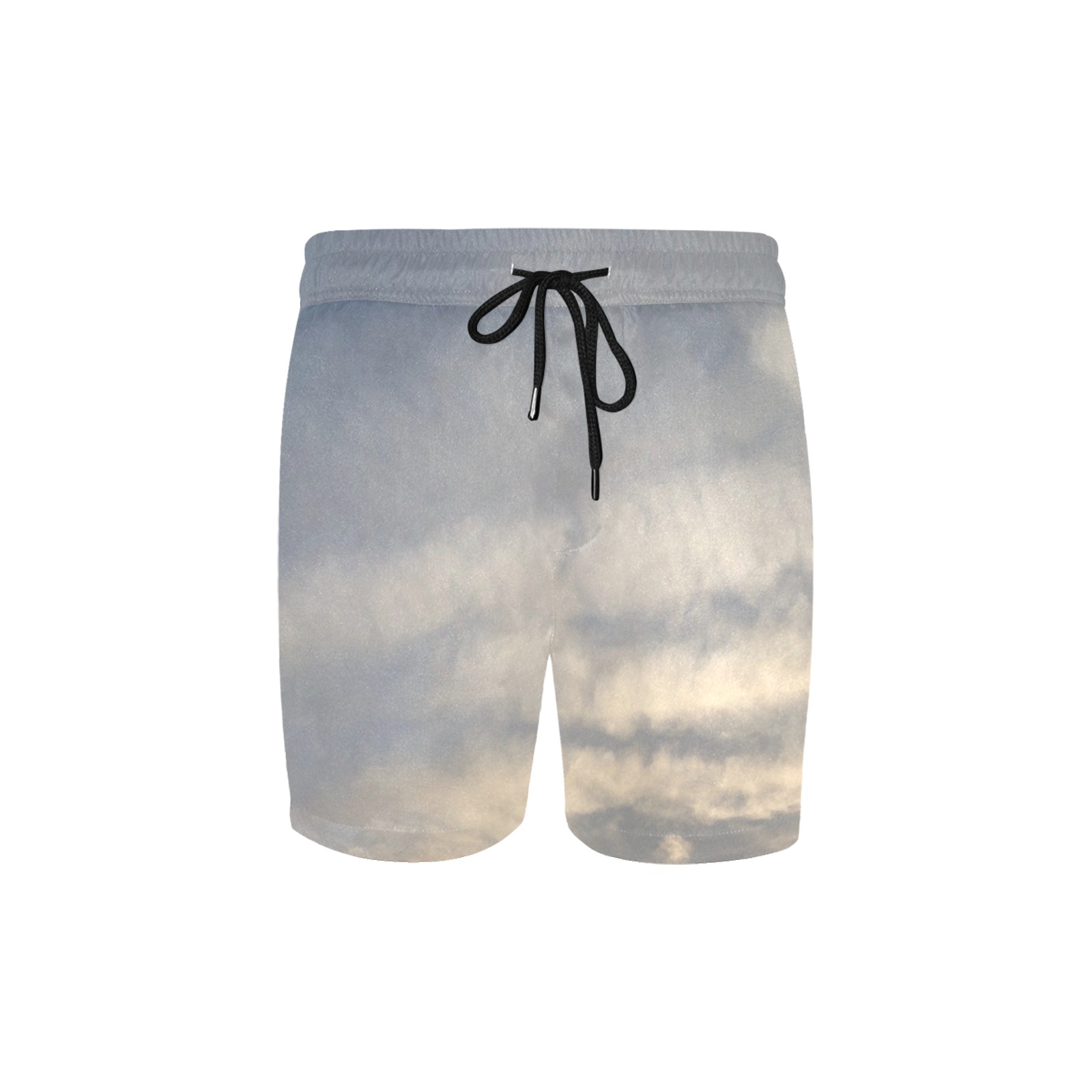 Rippled Cloud Collection Men's Mid-Length Swim Shorts (Model L39)