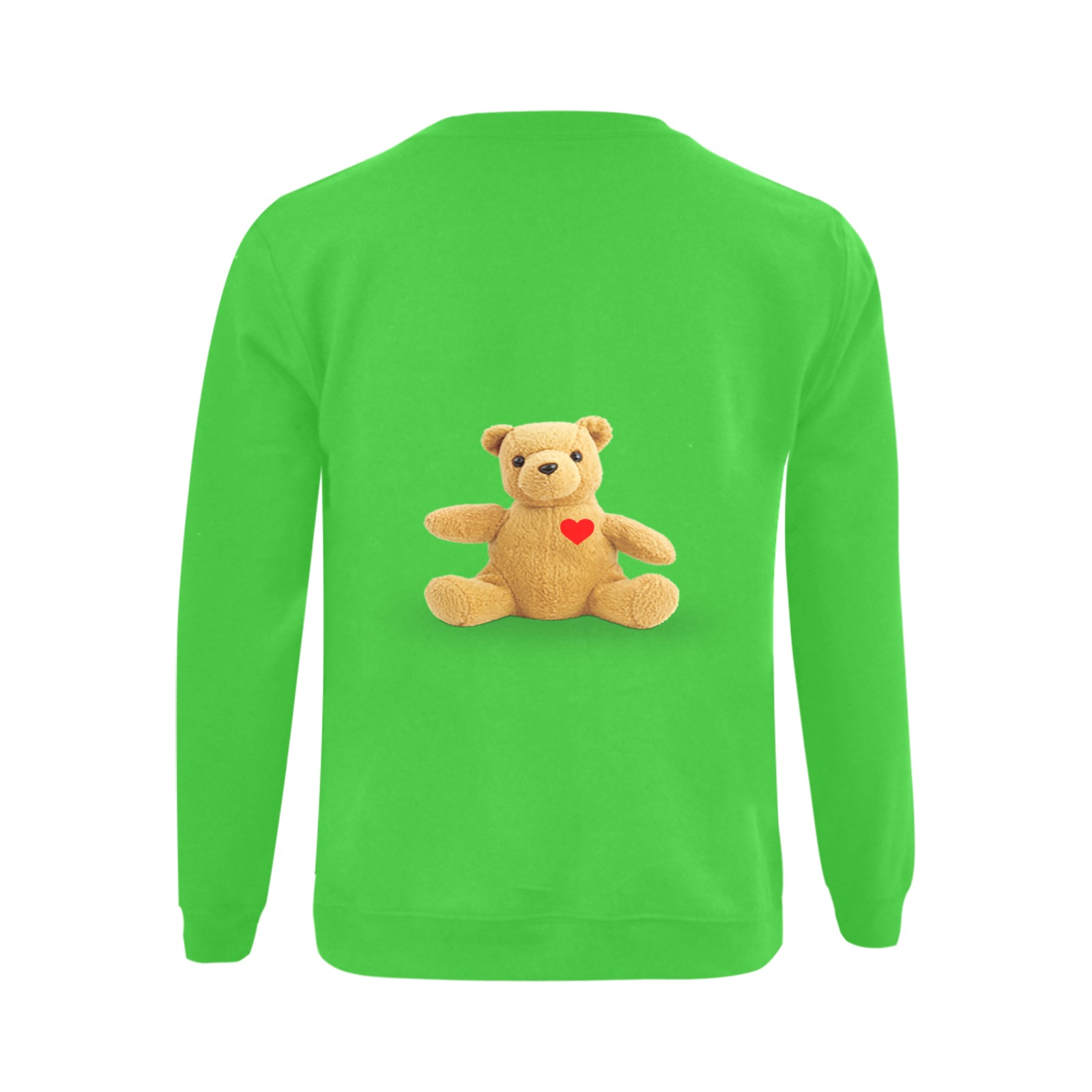 TEDDY HEART g Gildan Crewneck Sweatshirt(NEW) (Model H01)