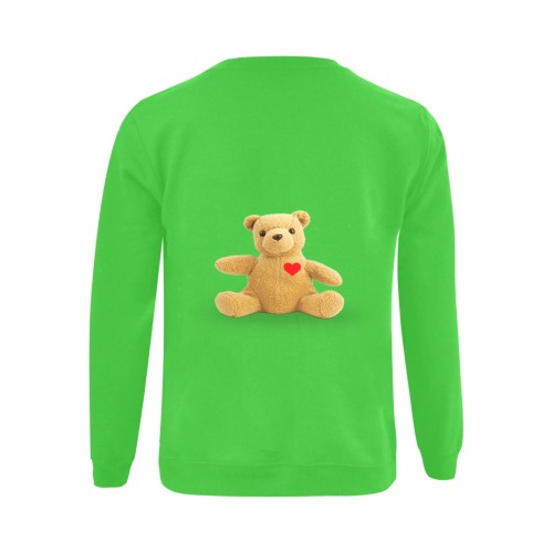 TEDDY HEART g Gildan Crewneck Sweatshirt(NEW) (Model H01)