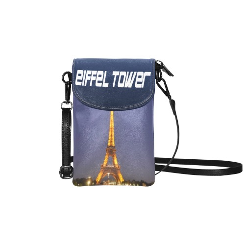 Eiffel Tower Small Cell Phone Purse (Model 1711)