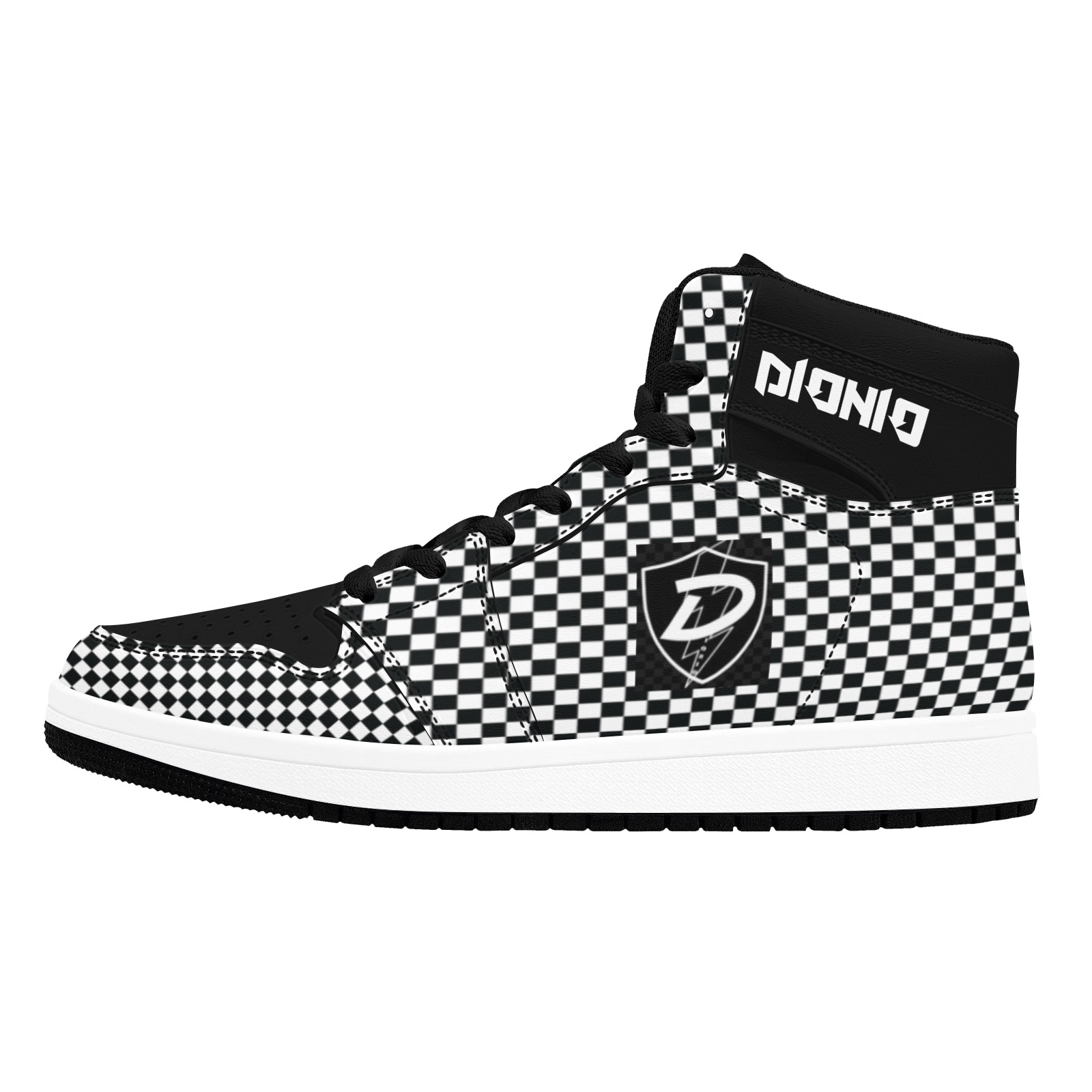 DIONIO - Armored Knight Sneakers Unisex High Top Sneakers (Model 20042)