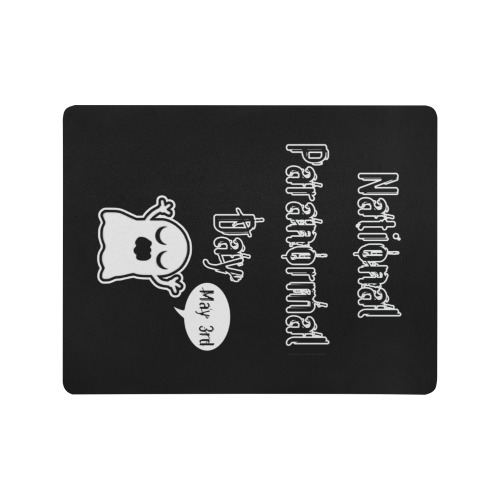 National Paranormal Day Ghost Mousepad 18"x14"