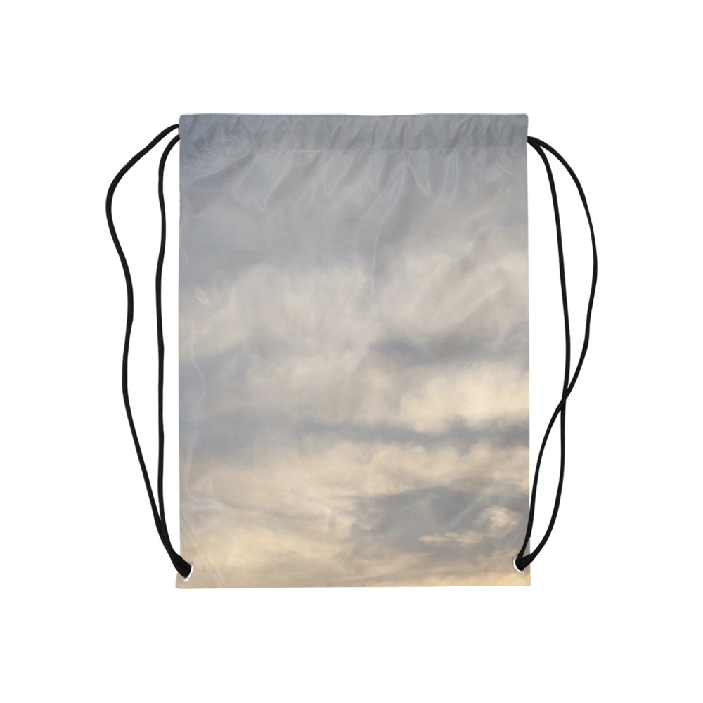 Rippled Cloud Collection Medium Drawstring Bag Model 1604 (Twin Sides) 13.8"(W) * 18.1"(H)