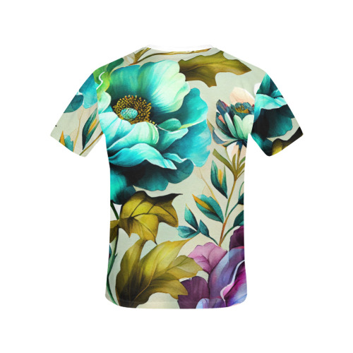 flowers botanic art (3) all over print tshirt All Over Print T-Shirt for Women (USA Size) (Model T40)