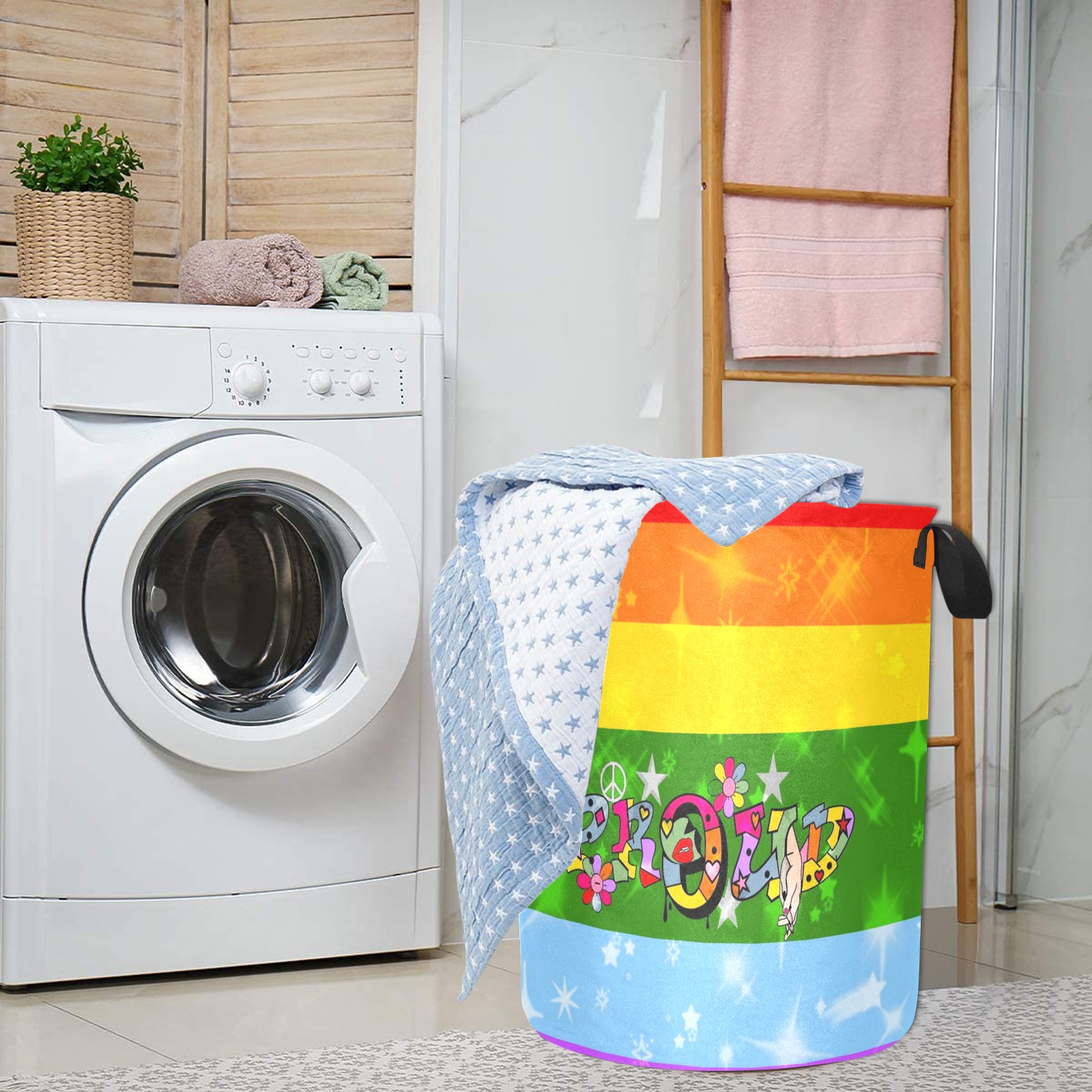 Proud by Nico Bielow Laundry Bag (Large)