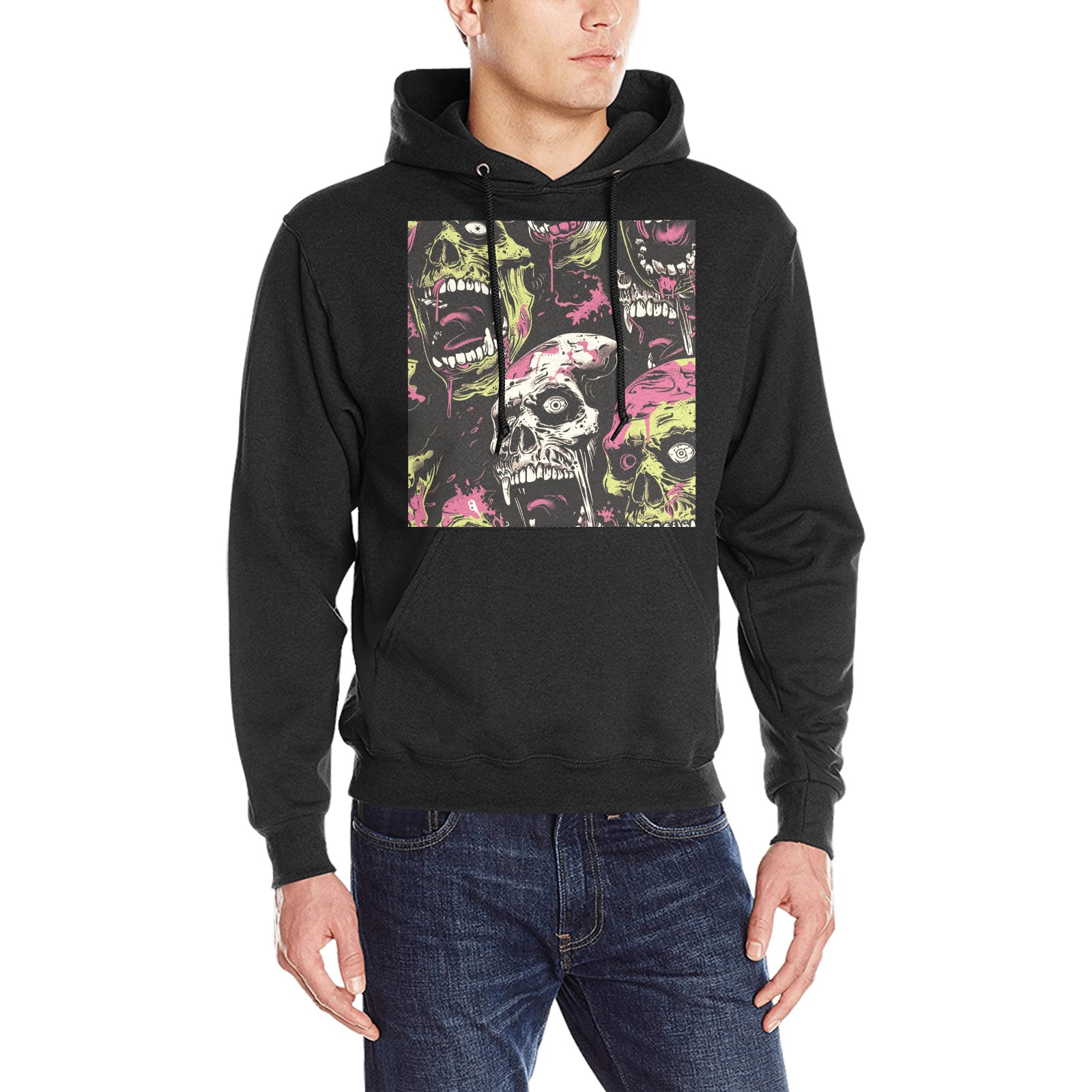 Zombie 3 Oceanus Hoodie Sweatshirt (Model H03)