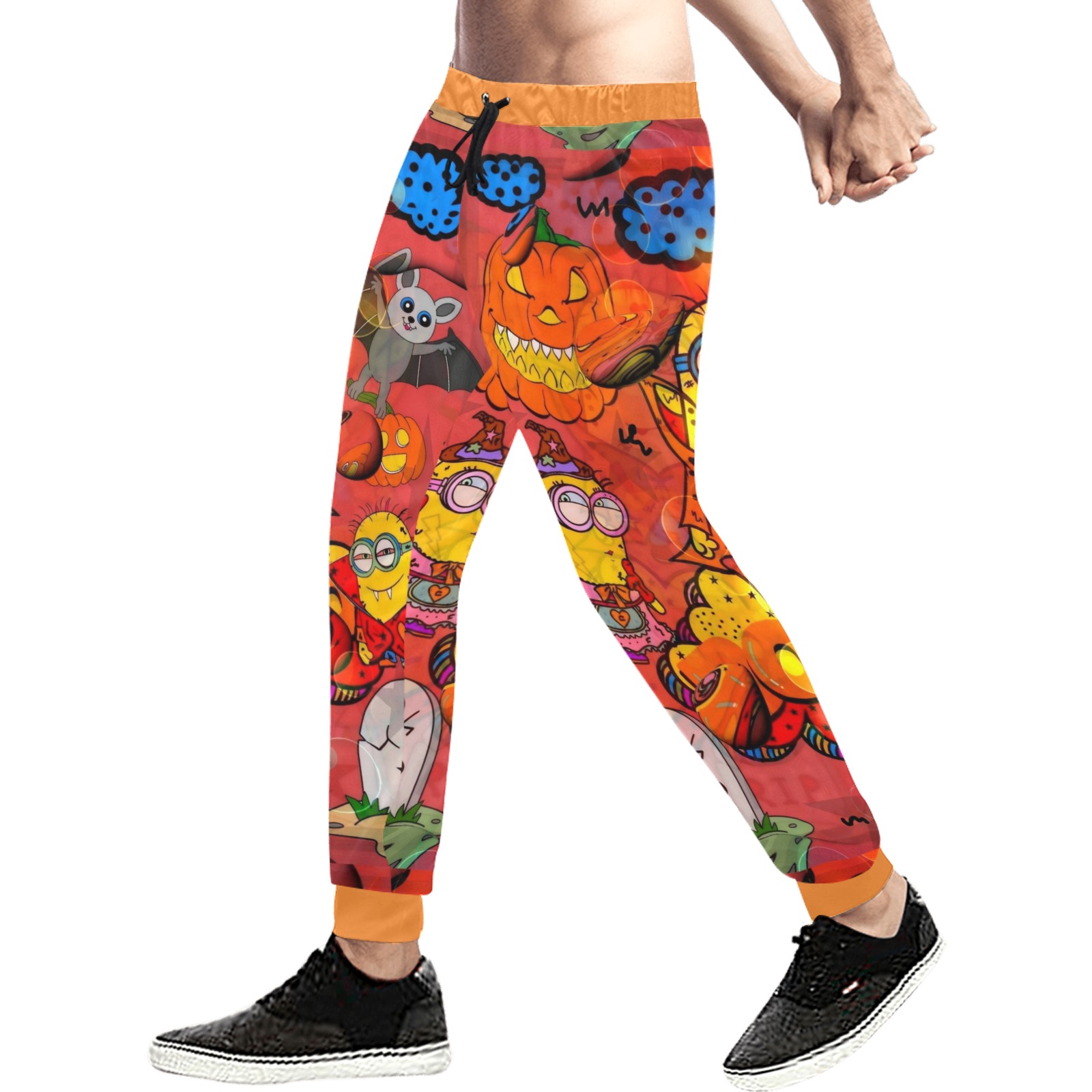 Hallomin Pop Art  by Nico Bielow Men's All Over Print Sweatpants (Model L11)