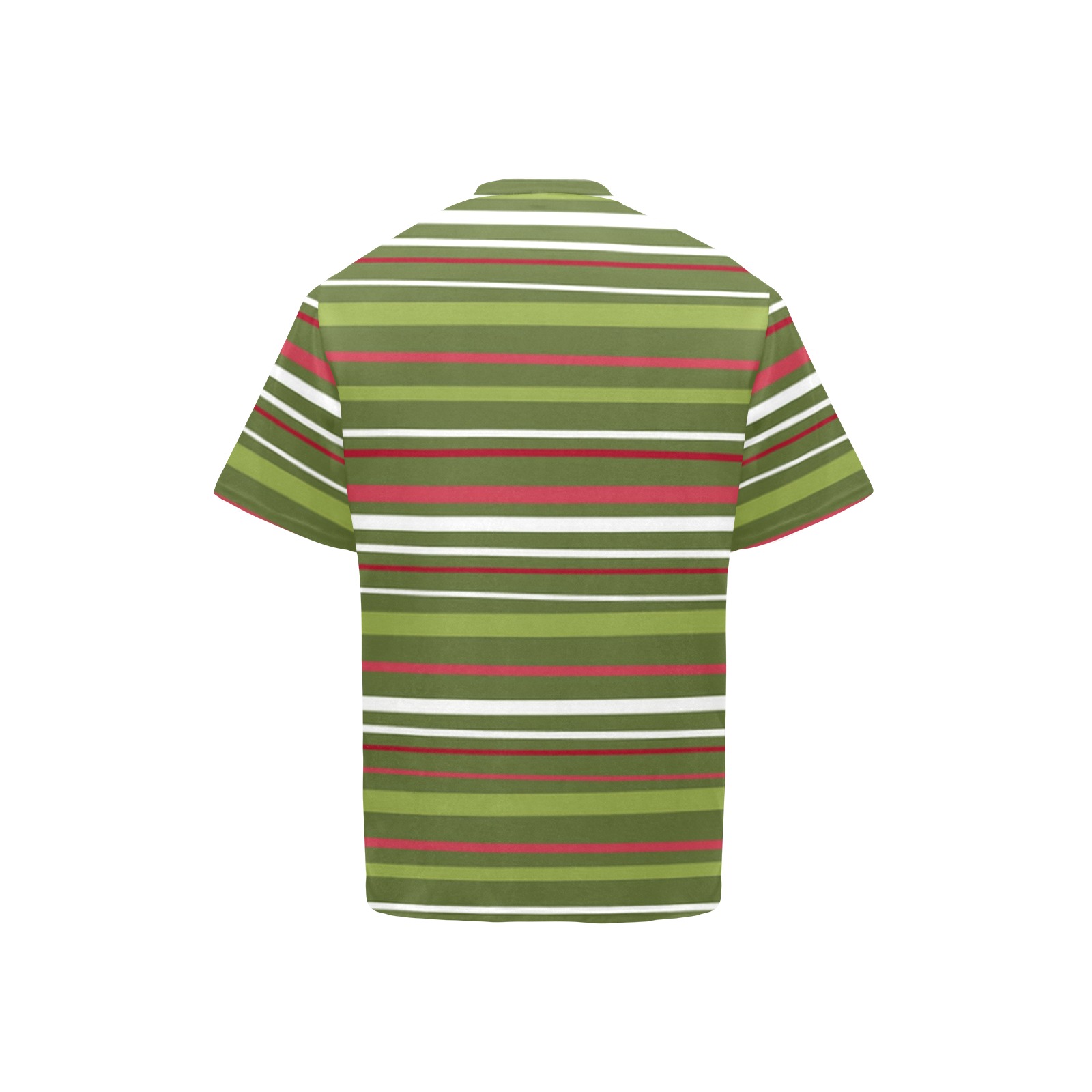 Christmas Stripes Men's Henley T-Shirt (Model T75)