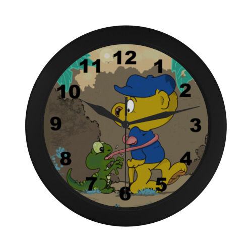 Ferald and The Baby Lizard Circular Plastic Wall clock