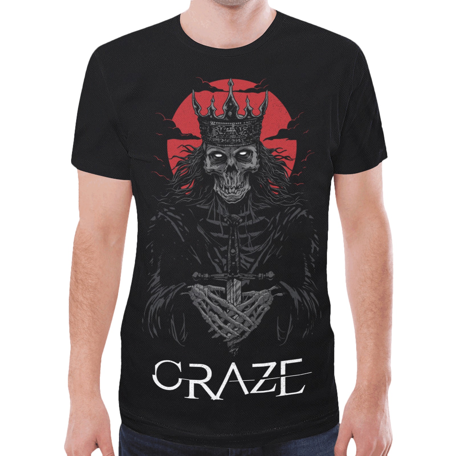 Critical Craze Death King New All Over Print T-shirt for Men (Model T45)