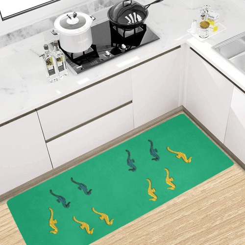 seahorses in the sea Kitchen Mat 48"x17"