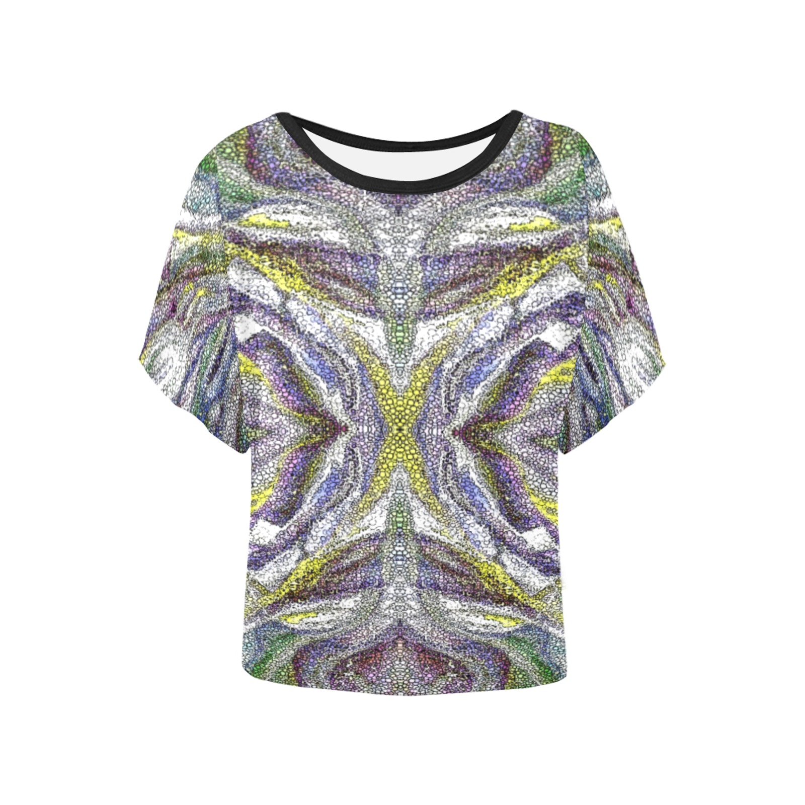 impression Women's Batwing-Sleeved Blouse T shirt (Model T44)