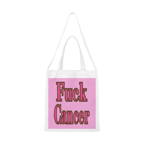 Fuck Cancer Canvas Tote Bag/Medium (Model 1701)