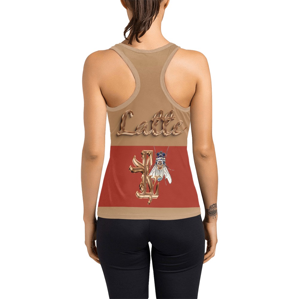 Latte Collectable Fly Women's Racerback Tank Top (Model T60)
