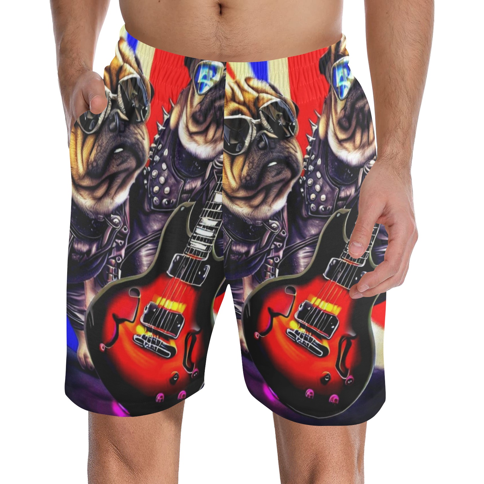 HEAVY ROCK PUG 3 Men's Pajama Shorts