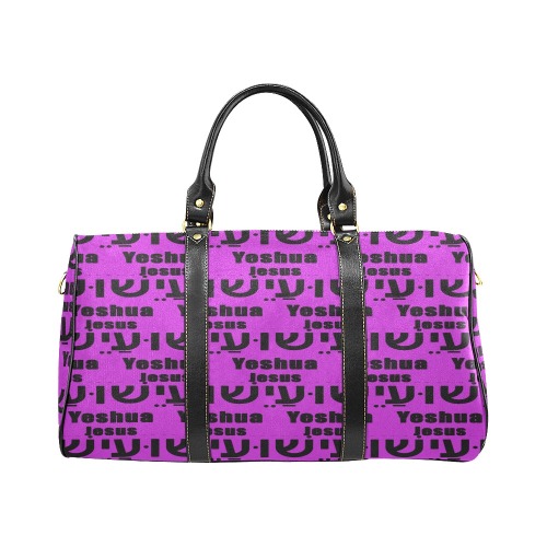Yeshua Purple Pattern Tote Bag New Waterproof Travel Bag/Small (Model 1639)