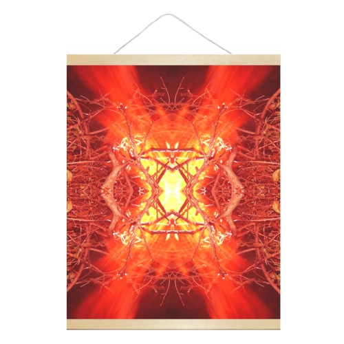 Abstract Fire Hanging Poster 16"x20"