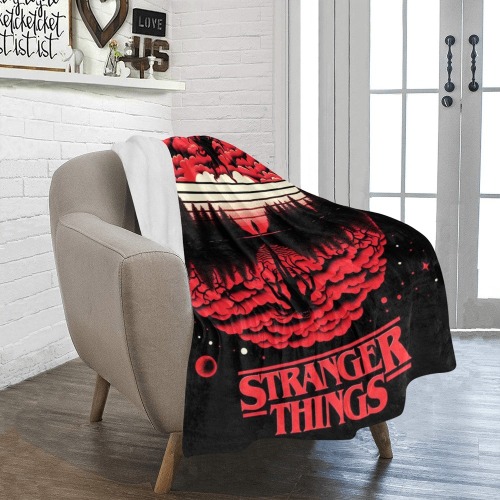 STRANGER THINGS POSTER BLANKET Ultra-Soft Micro Fleece Blanket 40"x50"