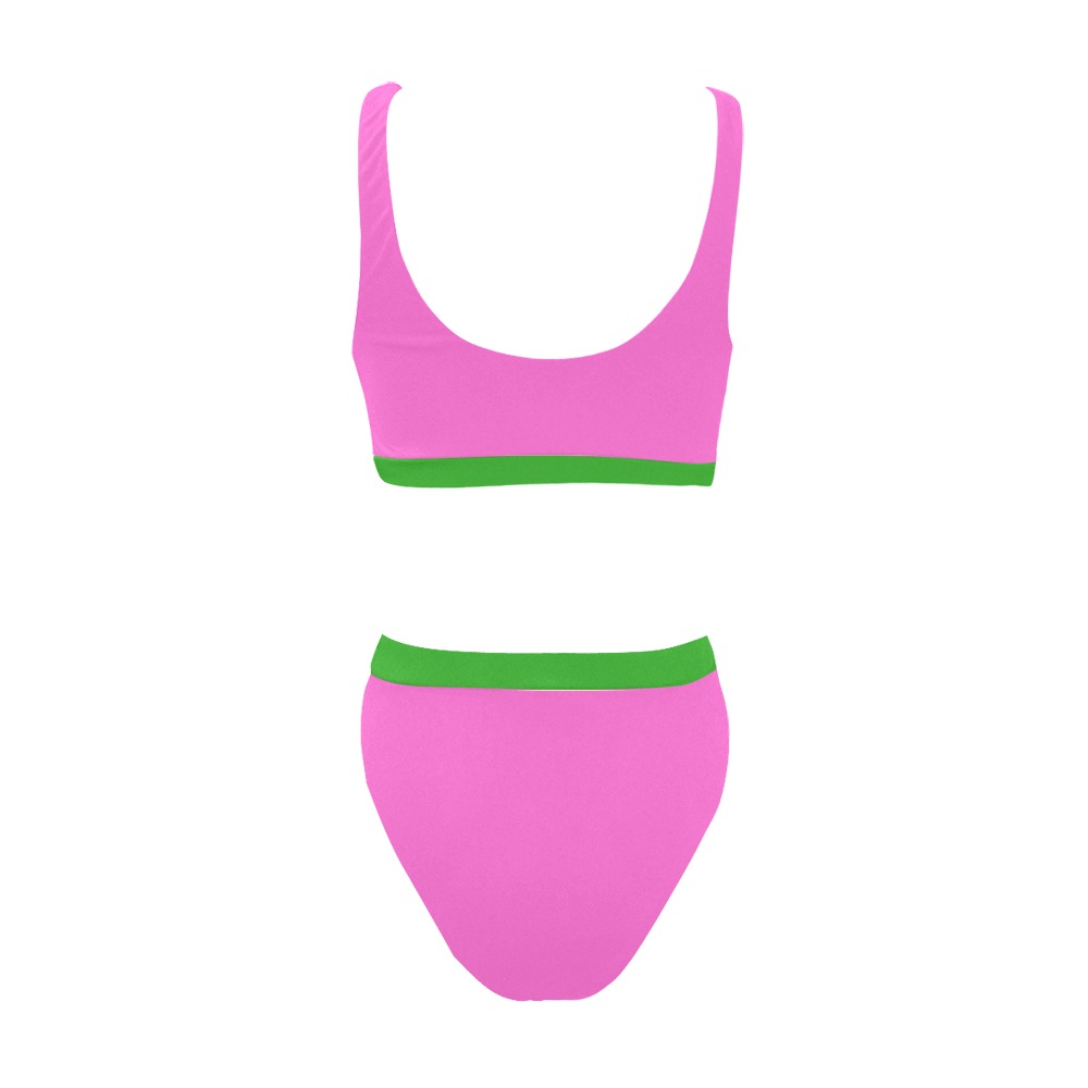 Sample 1 Sport Top & High-Waisted Bikini Swimsuit (Model S07)