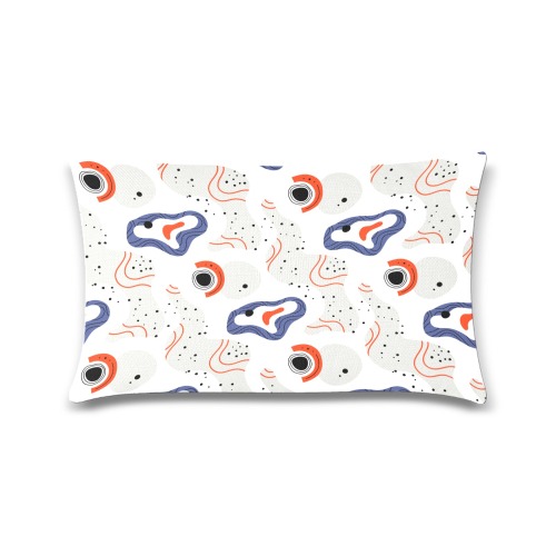 Elegant Abstract Mid Century Pattern Custom Zippered Pillow Case 16"x24"(One Side Printing)