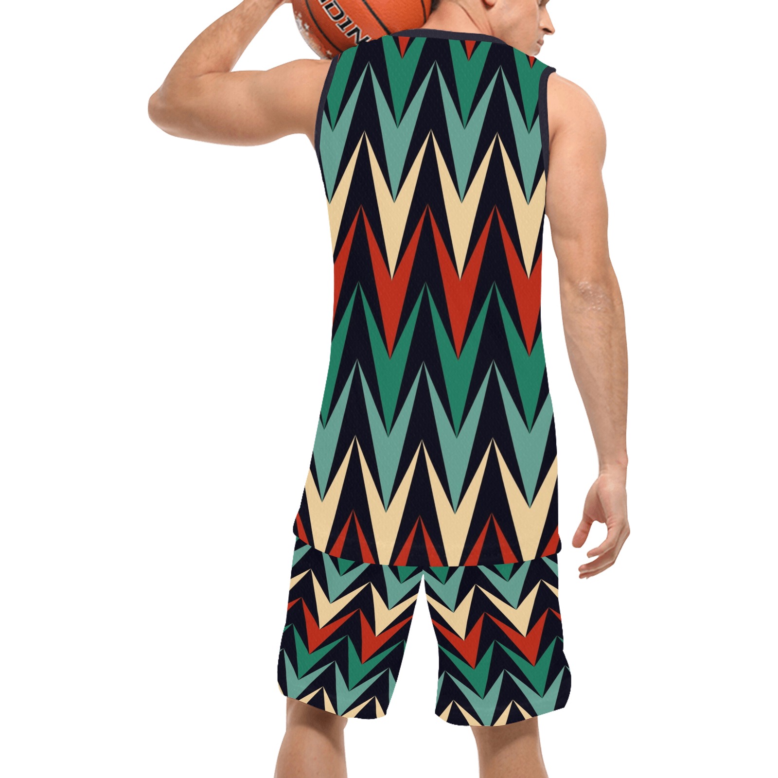 Chevron Basketball Uniform Basketball Uniform with Pocket