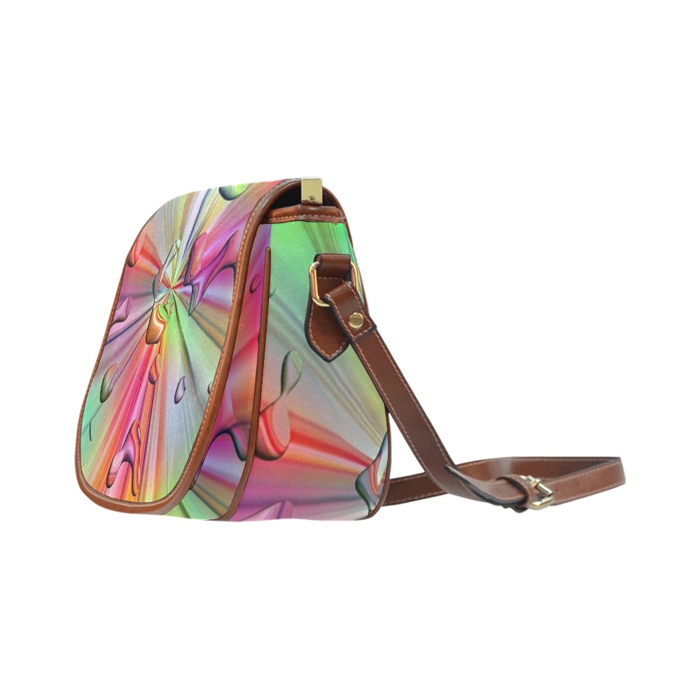 10 Years Nico Bielow Art Limited Motif Rainbow Saddle Bag/Large (Model 1649)