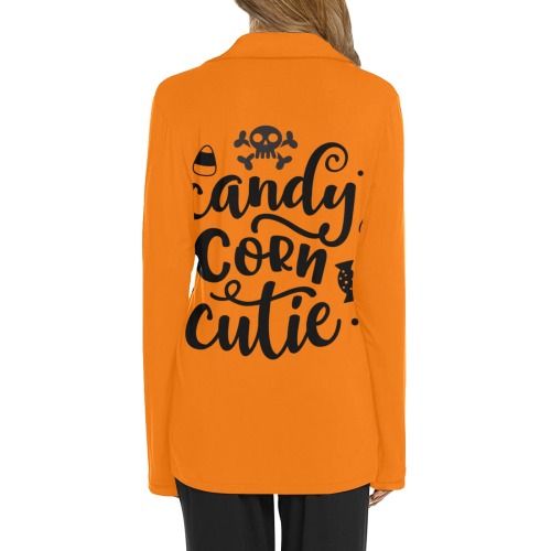 Candy Corn Cutie Women's Long Sleeve Pajama Shirt