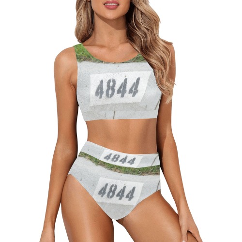 Street Number 4844 Crop Top Bikini Set (Model S21)