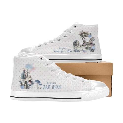 Alice in Wonderland #101 Blue Series | High Top Canvas Shoes for Kid (Model 017)