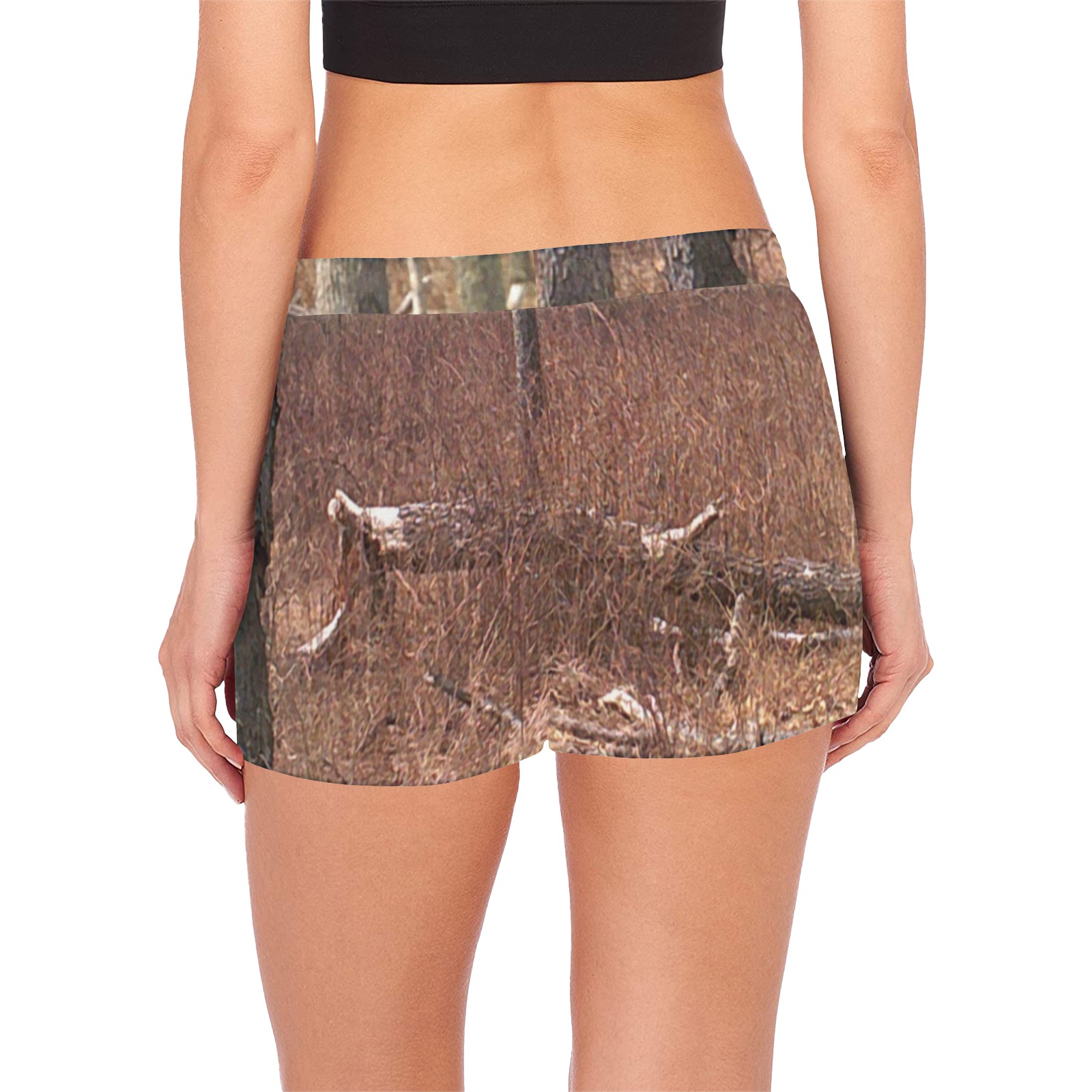 Falling tree in the woods Women's Pajama Shorts